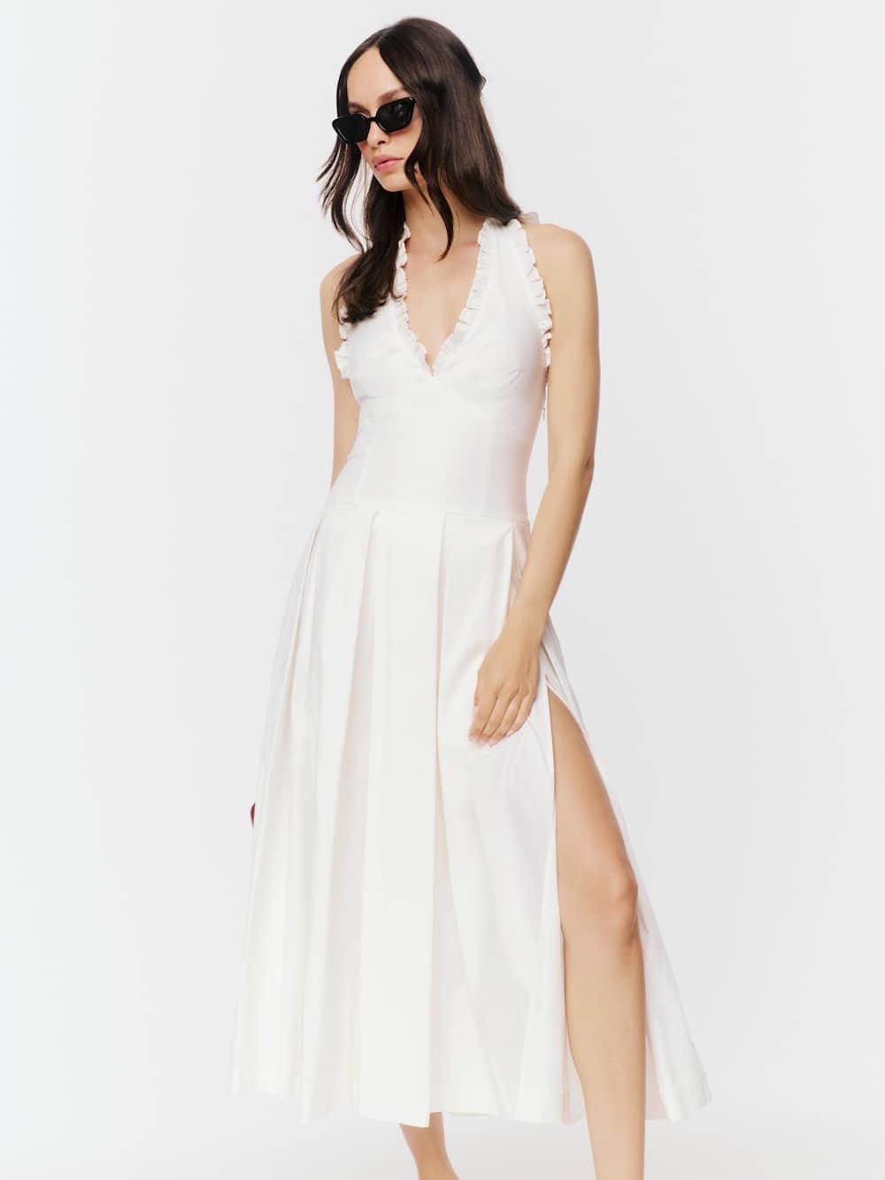 Reformation Beaux Dress in White